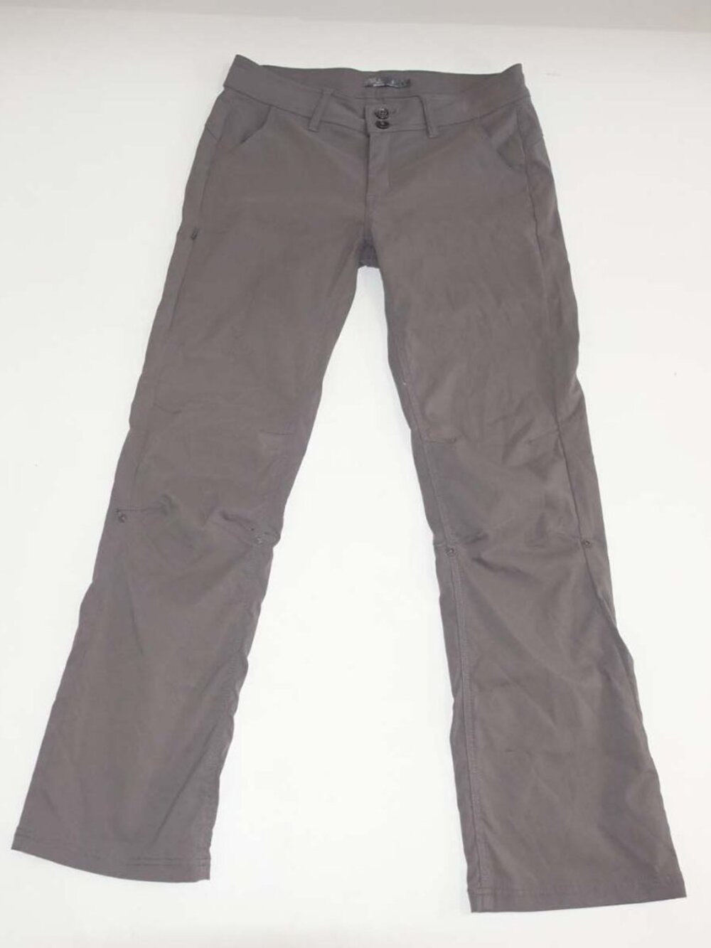 Prana Women's Halle Low Rise Boot Cut Pants Size 8 Gray 31" Inseam Nylon Hiking